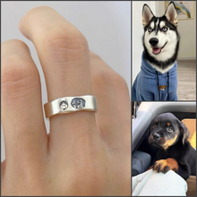 이미지를 갤러리 뷰어에 로드 , 개와 고양이 등의 애완 동물 사진으로 세계에 하나의 멋진 반지 ♡

